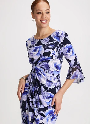 Floral Print Sheath Dress