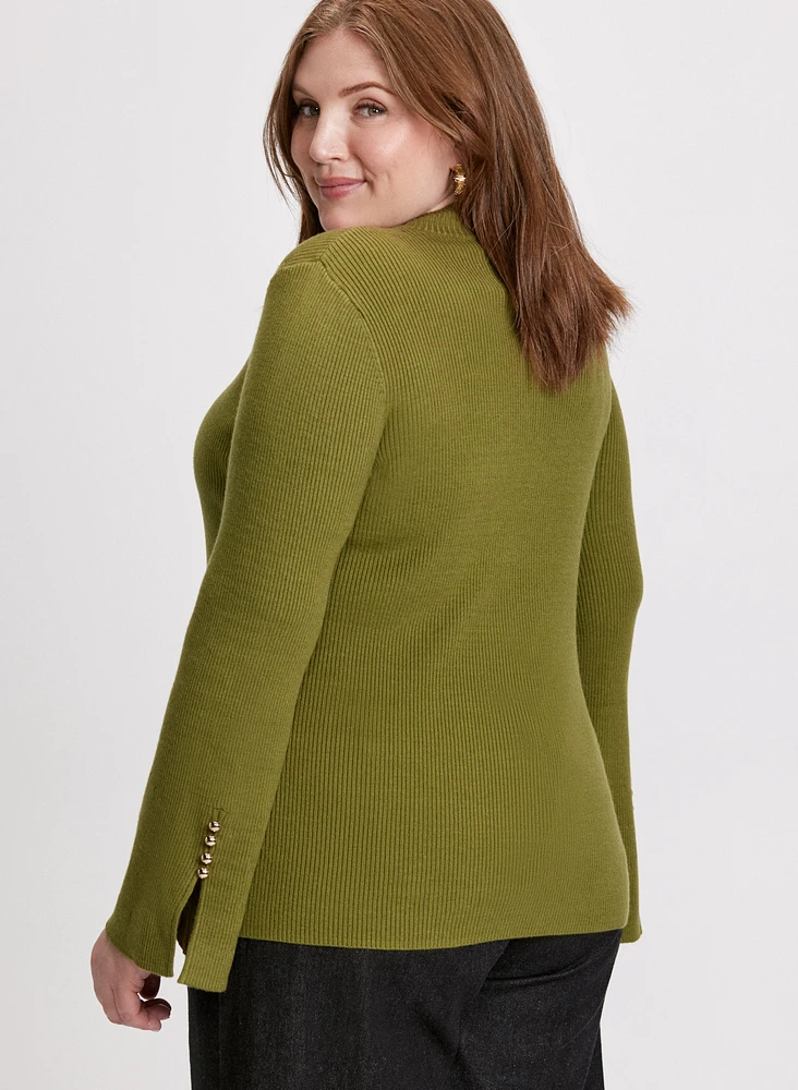 Cutout Ribbed Sweater