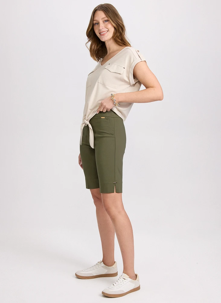 Bengaline Pull-On Shorts