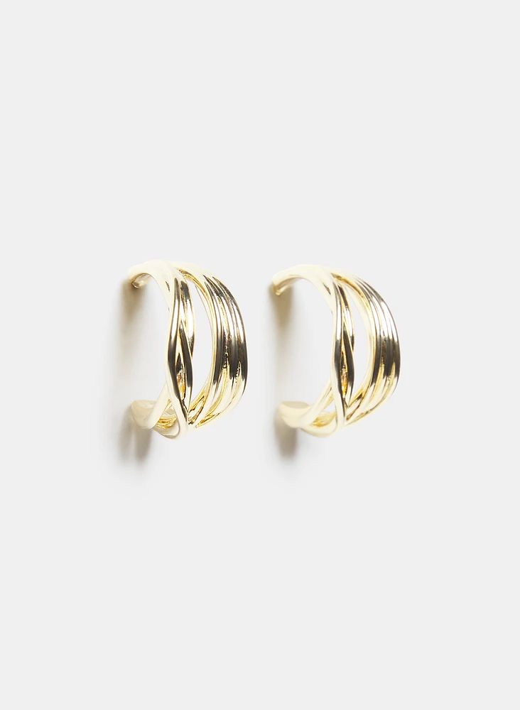 Boucles d'oreilles à anneaux multiples