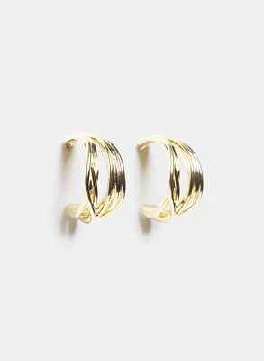 Boucles d'oreilles à anneaux multiples