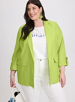 Blazer en mélange de lin