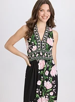 Floral V-Neck Dress