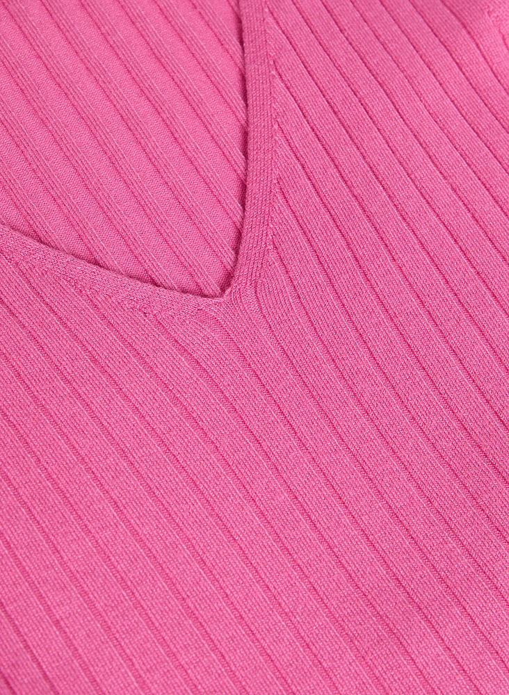 Camisole en tricot côtel