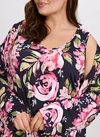 Ensemble à robe de nuit et chambre florales