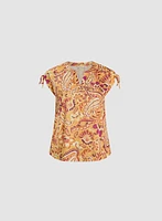 Paisley Heathered Burnout T-Shirt