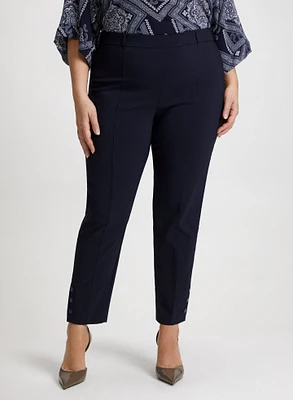Pull-On Slim-Leg Pants