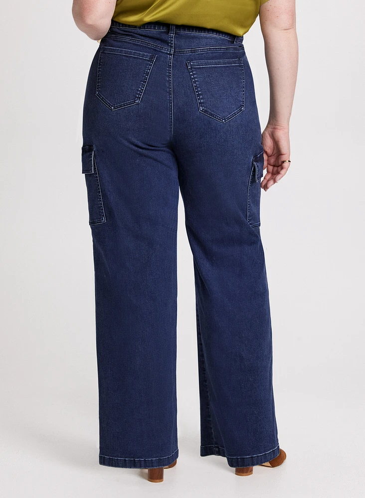 Wide Leg Cargo Jeans