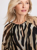 Zebra Print Blouse