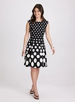 Gradient Polka Dot Dress