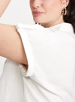 Blouse boutonnée à détail noué