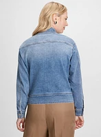 Veste en jean à poches cargo