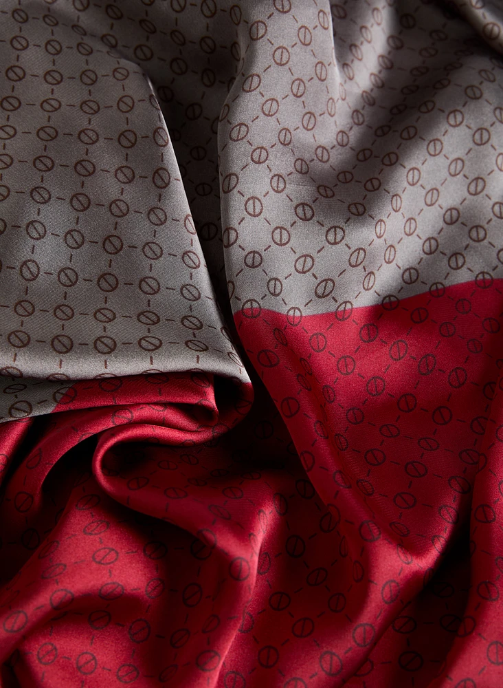Foulard oblong à motif