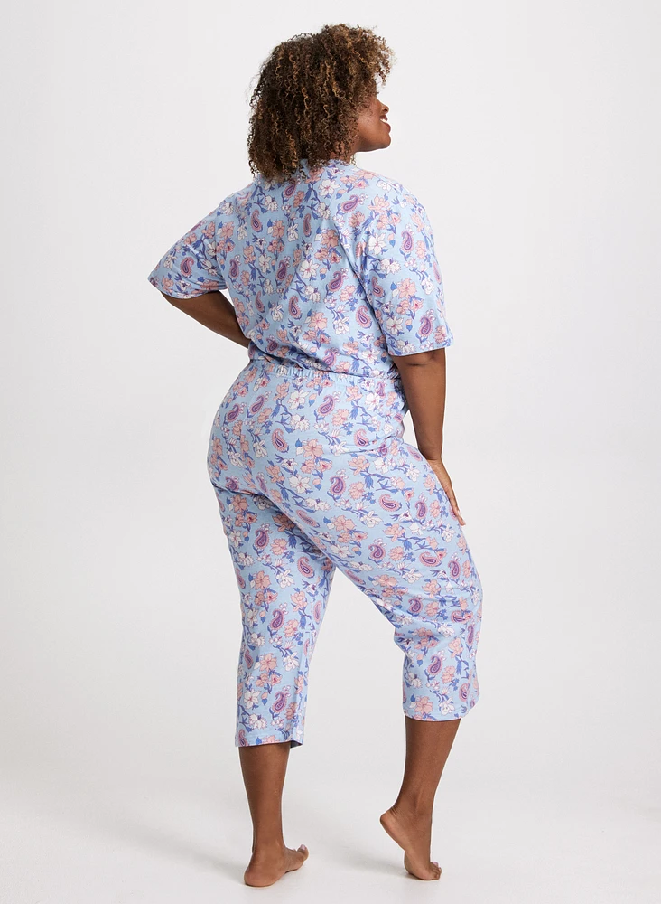 Mixed Print Pyjama Set