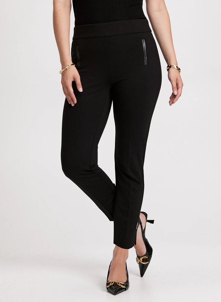 Pantalon Sofia à jambe étroite – court