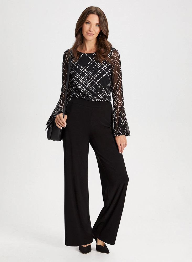 Olivia Jersey Wide-Leg Pants