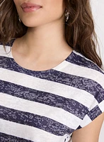 Stripe Burnout T-Shirt