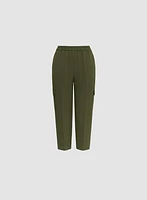 Capri à enfiler de style cargo