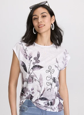 Floral Burnout T-Shirt