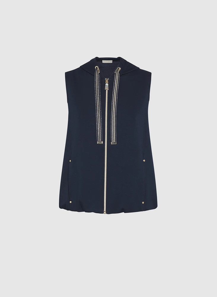 Sleeveless Zip-Up Top