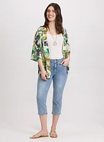 Blouse tropicale ouverte