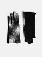 Plaid Print Gloves