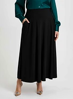 Pull-On Maxi Skirt With Pockets