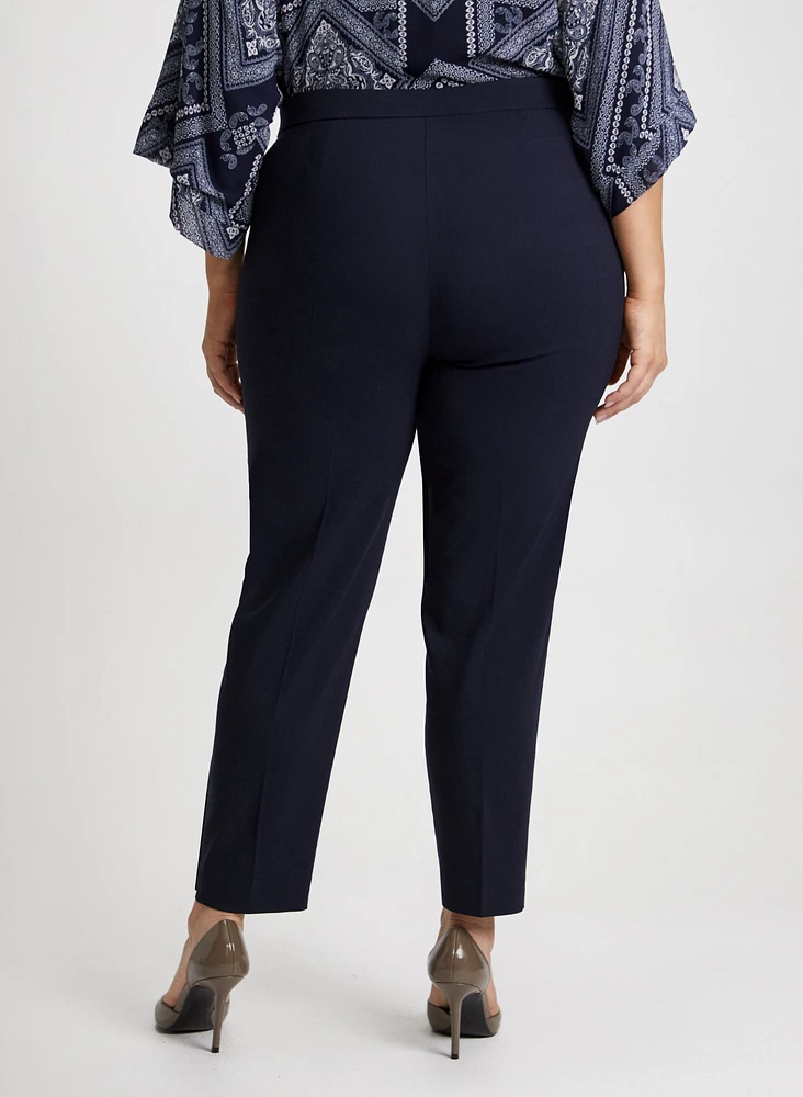 Pull-On Slim-Leg Pants