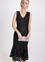 Soutache Embroidered Lace Dress