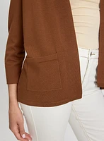 Short Open Front Cardigan