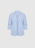 Boyfriend Style Button Cuff Blazer