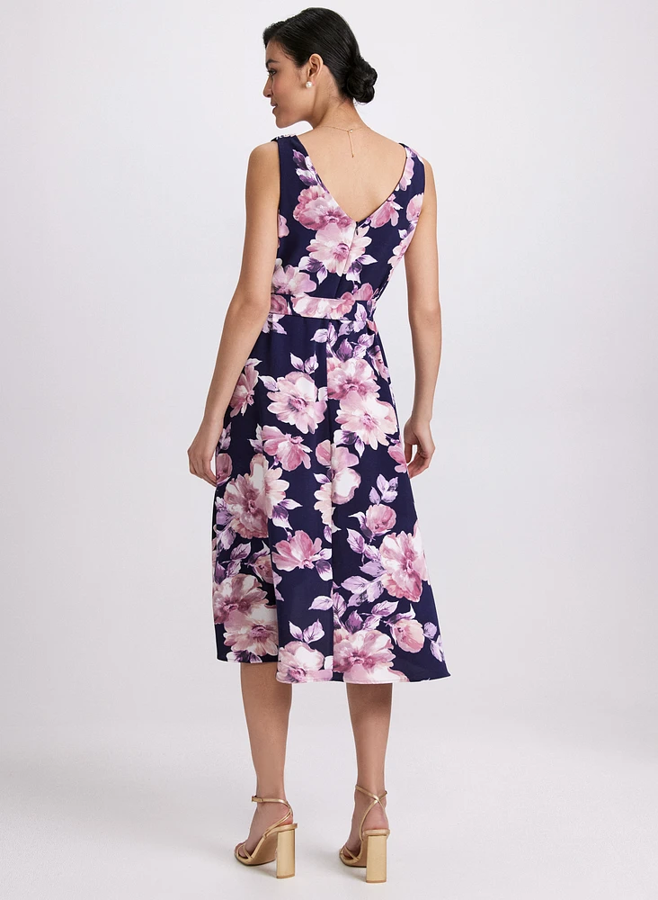 Sleeveless Floral Dress