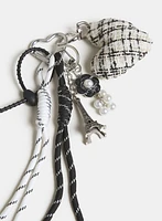 Tweed Heart Key Chain