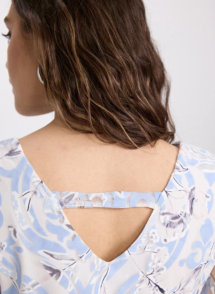 Blouse à motif abstrait
