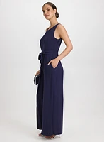 Self-Tie Sash Jumpsuit