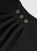 Crystal Button Embellished Dress