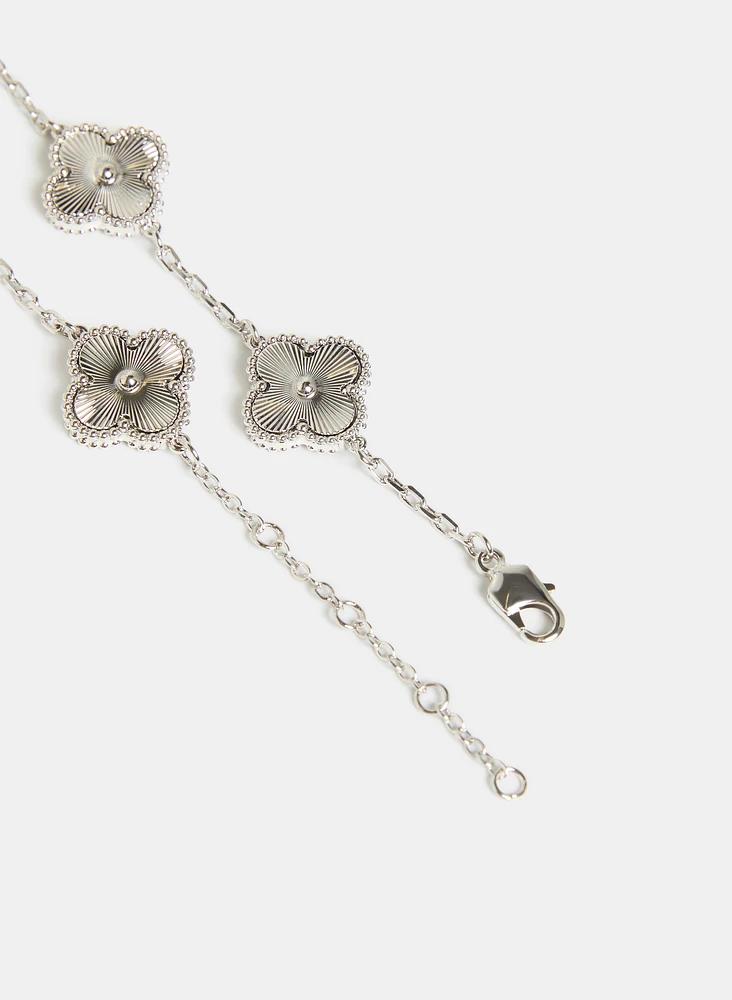 Bracelet à breloques en trèfle