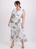 Floral Ruffle Hem Dress