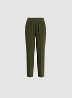 Crepe Pull-On Pants