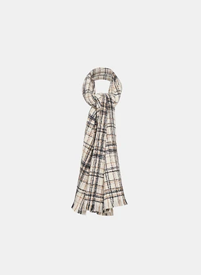 Plaid Print Scarf