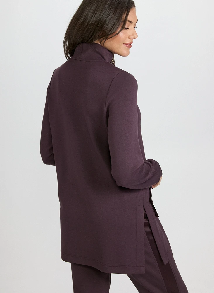 Mock Neck Scuba Tunic