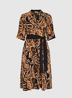 Paisley Shirt Dress