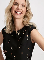 Gradient Floral Print Dress