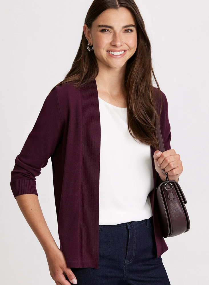 Cardigan en tricot pointelle