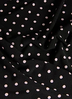 Polka Dot Ruffle Sleeve Top