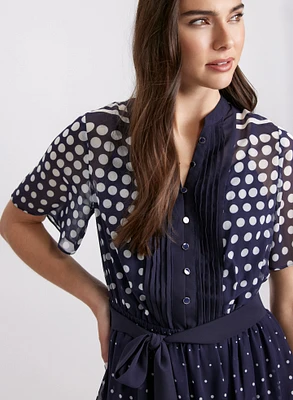 Gradient Polka Dot Dress