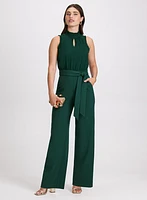 Keyhole Detail Sleeveless Jumpsuit