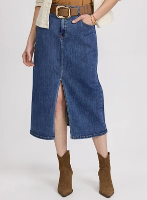 Jupe midi en denim