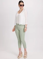 Textured Open Cardigan
