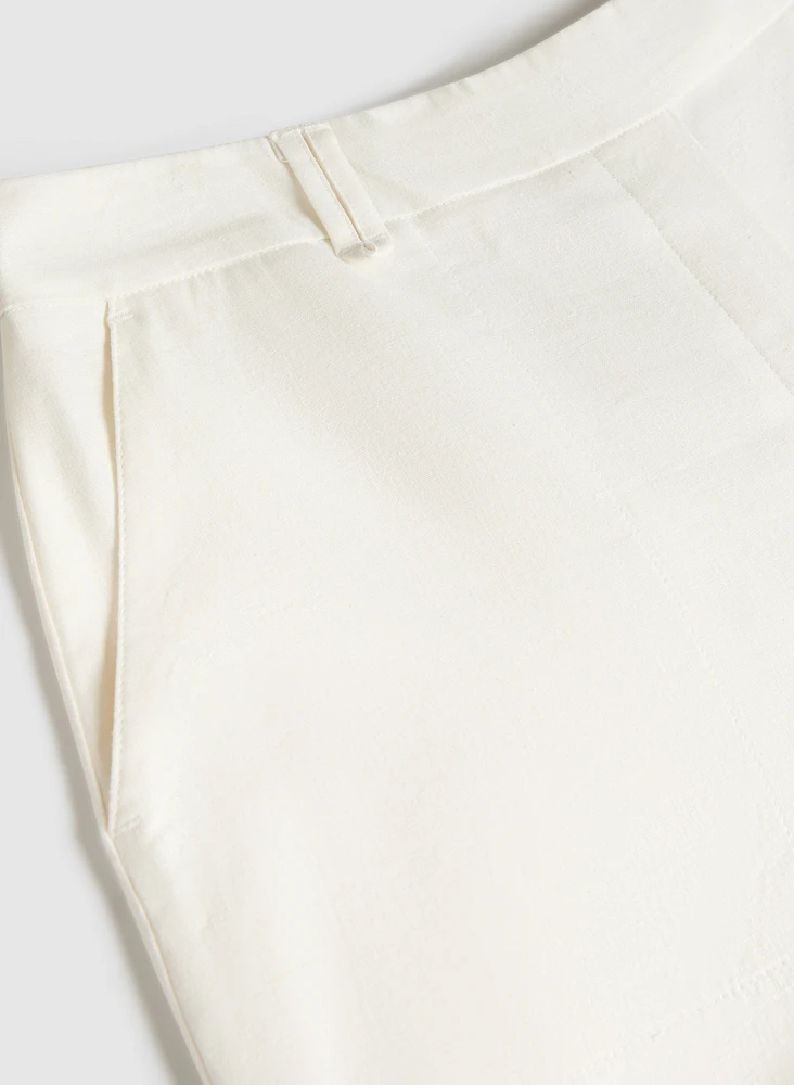 Olivia Linen-Blend Wide-Leg Pants